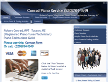 Tablet Screenshot of pianotuningtucson.com